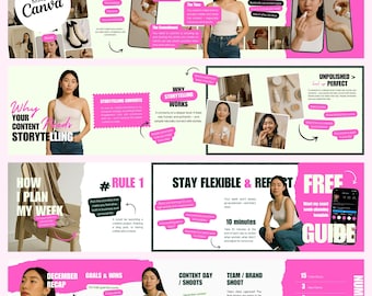 Instagram Carousel Templates: Canva Bloger Posts (Digital Download)