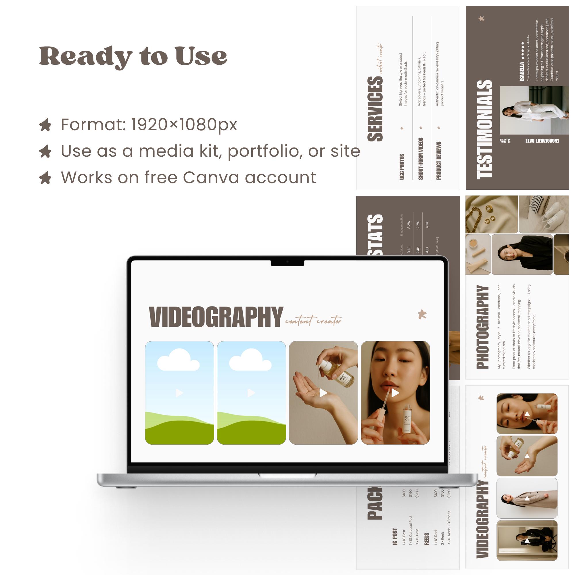 Ugc Example Cv UGC Portfolio Template · Beige Edition · Canva Editable Resume · UGC ...