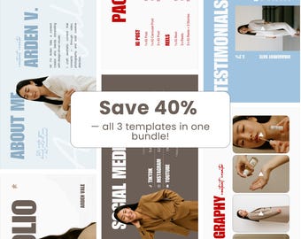 Social Media Portfolio Pack · Canva Template Bundle for UGC Creators and Influencers