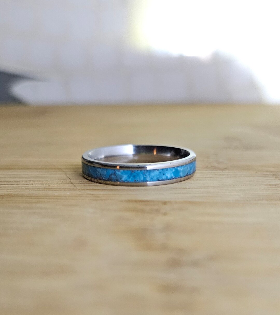 Turquoise inlay ring discount