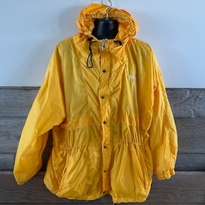 Vintage Polo Sport Ralph Lauren yellow windbreaker jacket size XL