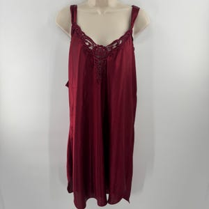 Burgundy Lace Slip - Etsy