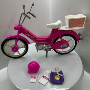 barbie doll motorcycle helmet Harley Davidson Redhead 1998 Mattel 20441 with helmet Barbie Bike Helmet | eBay