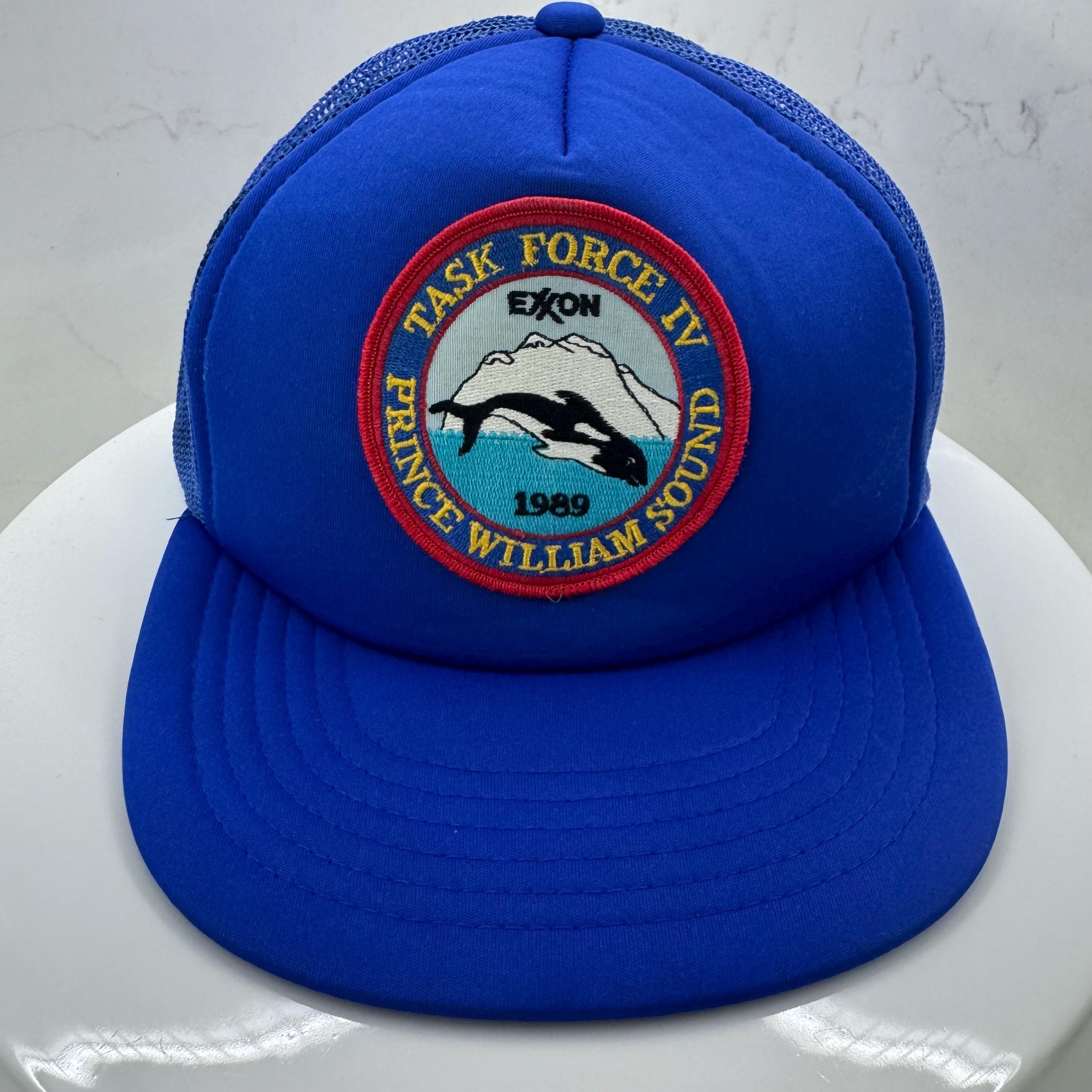 Vintage 1989 Exxon Task Force IV Prince William Sound Oil Spill Trucker ...