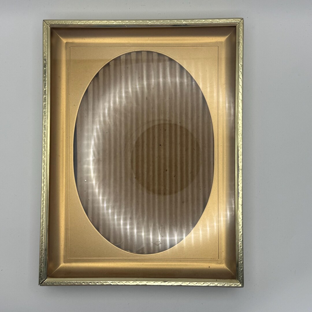 Vintage Gold Tone Oval Picture Frame 8x6 Photo Frame Ornate Metal Frame ...