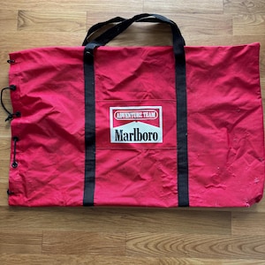 Vintage 90s Marlboro Adventure Team Red Men&#39;s Large Bag