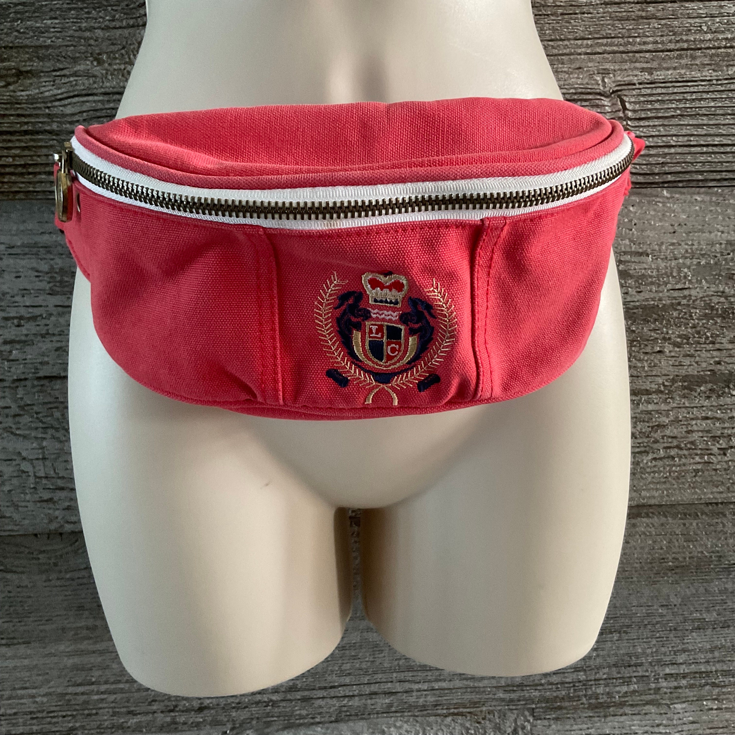 Vintage 80s 90s Liz Claiborne fanny pack faux leather belt Vintage 80s black Leather Fanny Pack Waist Belt Bag 5  main image 3