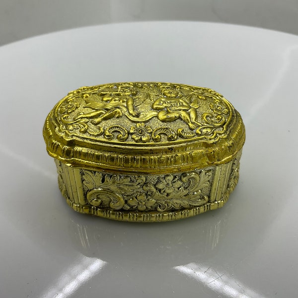 1960s Decorative Small Trinket Box Made In Japan Vintage