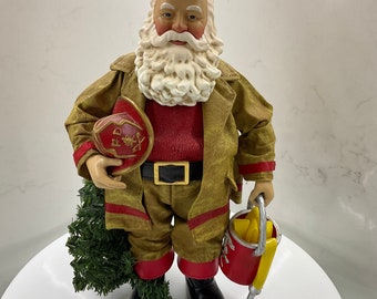 Clothtique Possible Dreams Home From the Station Santa Claus Figure