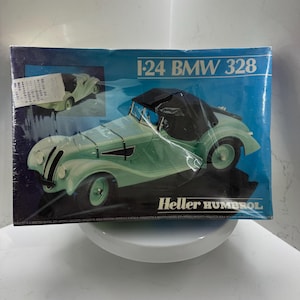 Vtg Heller Humbrol BMW 328 1:24 Scale Model Car - Green NEW