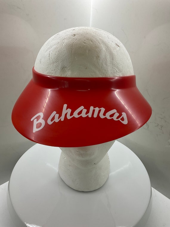 Vintage Bahamas Hard Plastic Visor - Retro 1970s -