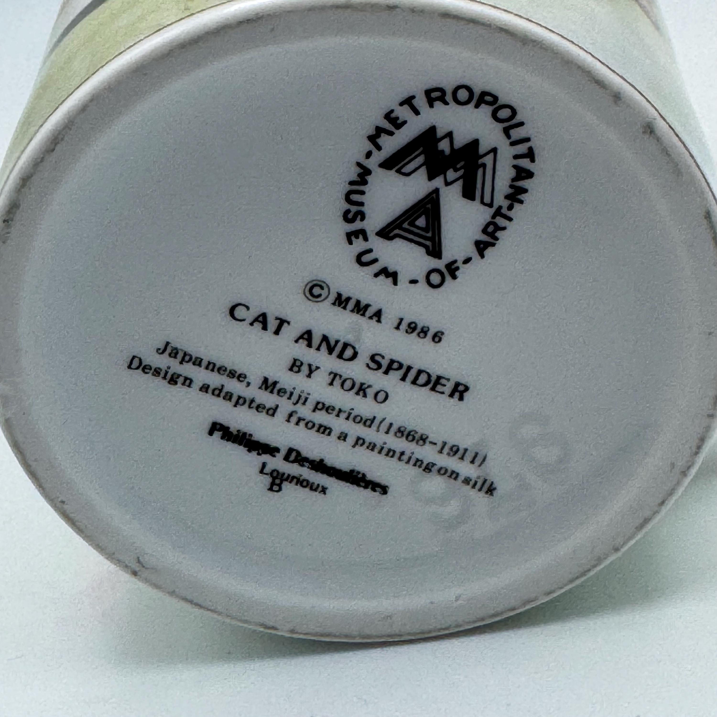 カキエモン ドッグ メトロポリタン美術館 Shop THE MET 柿右衛門 Metropolitan Museum of Art Cat and Spider Mug Toko Japanese Meiji