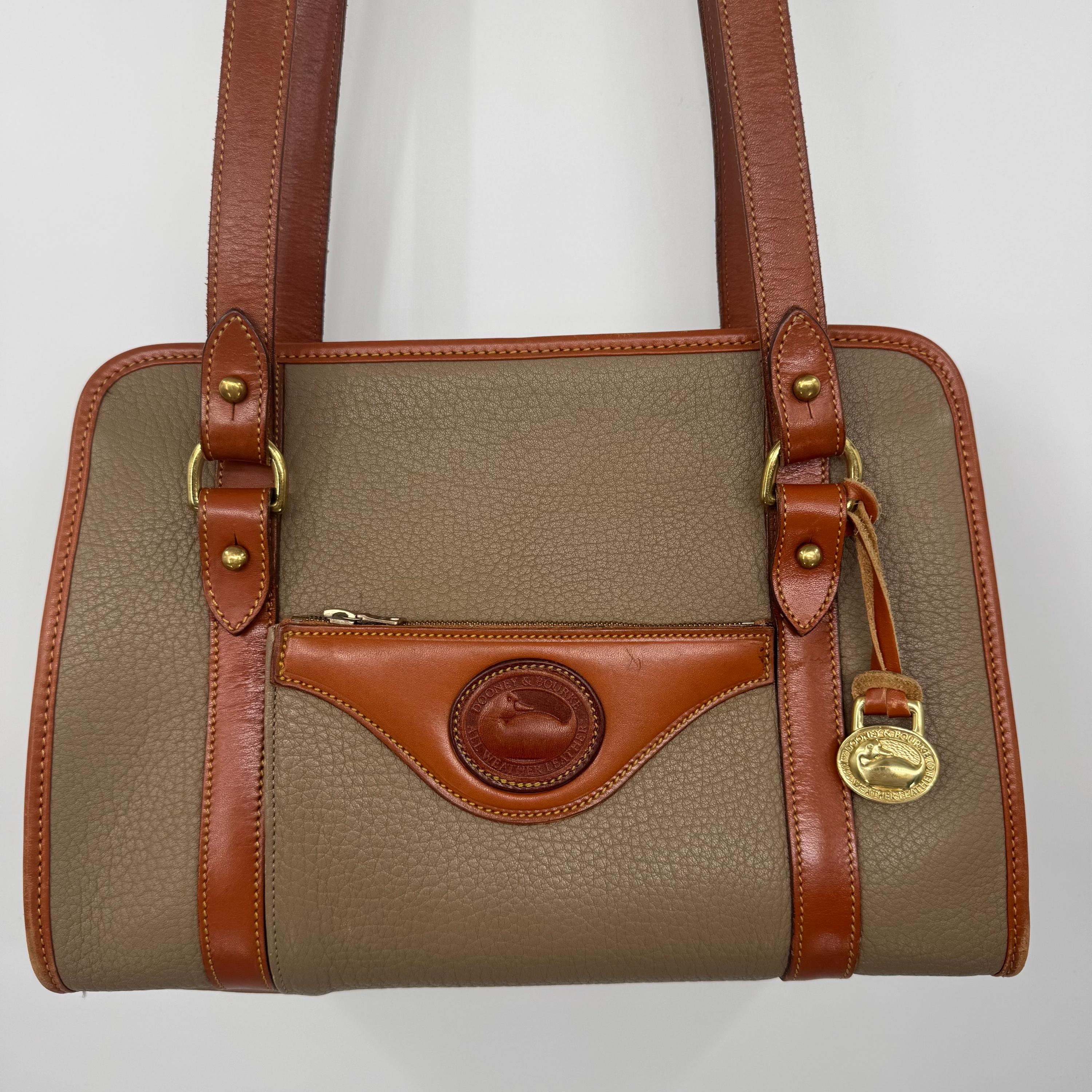 Dooney & Bourke All Weather Leather Taupe and British Tan  display picture 1