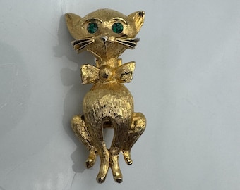 ターコイズブルーの目をしたかわいい金属製の猫 - Etsy 日本