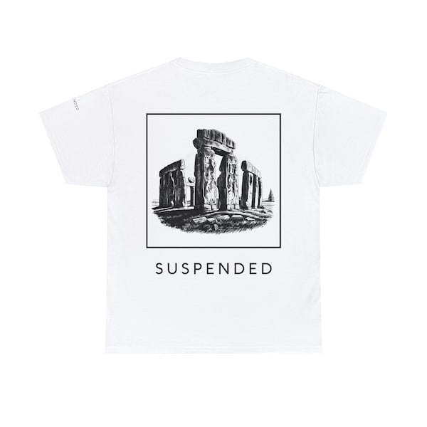 Stone Henge "Suspended" print t--shirt