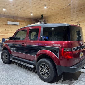 Honda Element (2003-2012) - 3M Vinyl Wrap Vintage Woody Graphics Kit