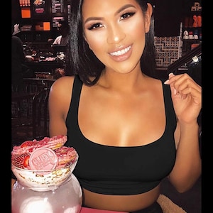 Black crop top