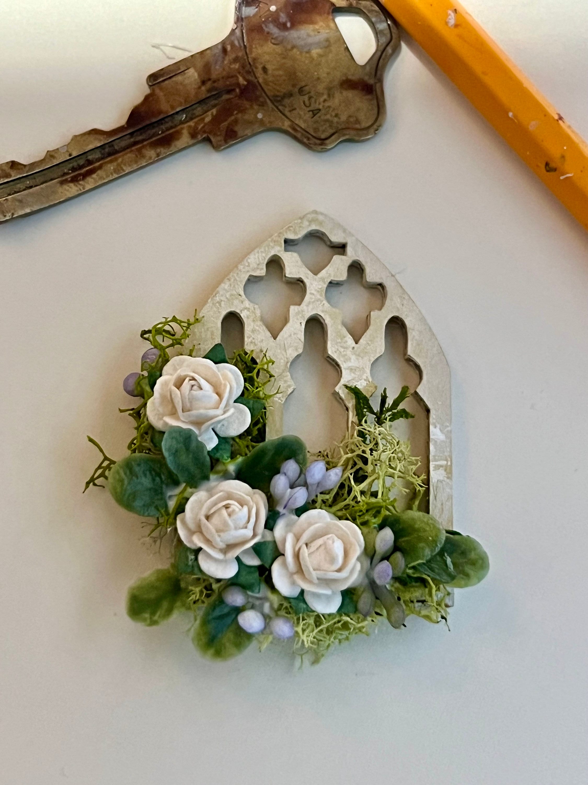 5 Styles Dollhouse Wall Decor Fancy Wood Picture Window Frame With