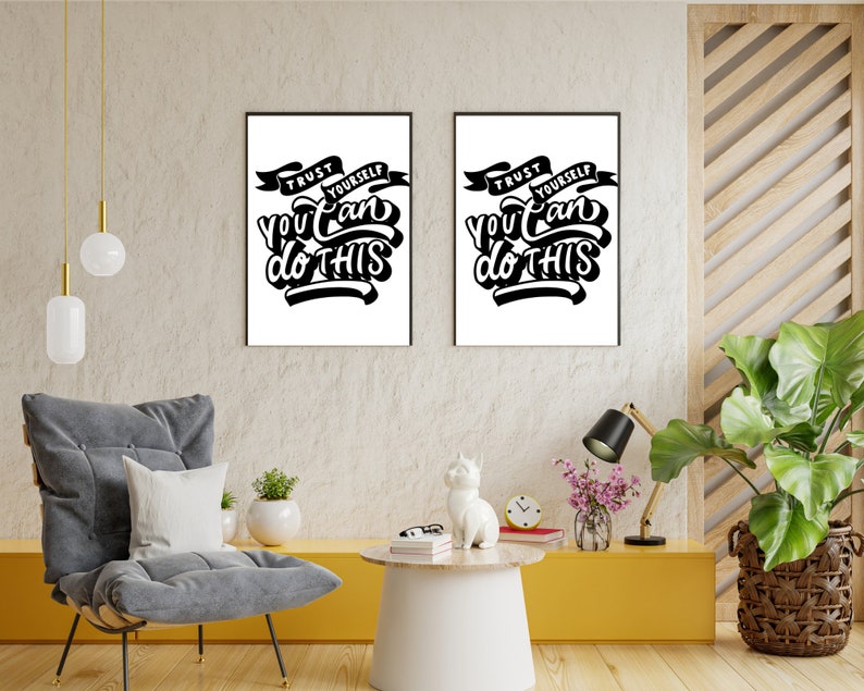 Motivational Printable Quotes, Printable Home Wall Art Decor