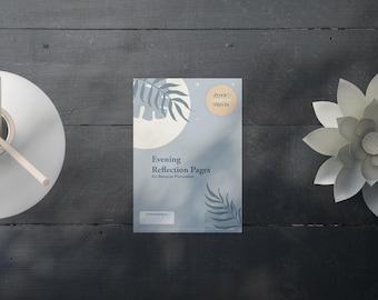 Burnout Journal PDF | Evening Reflection Pages for Mindful Self-Care