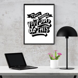 Motivational Wall Art Printable | Inspirational Art | Minimalist Home Decor Digital Print | Encouragement Home Decor | Motivational Posters