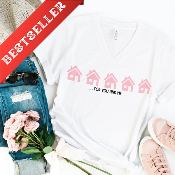 Little Pink Houses Shirt - Womens