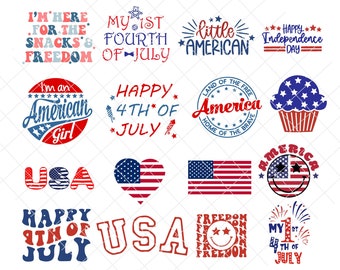 Retro 4. Juli svg Bundle, vierter Juli svg, usa svg, Amerika svg, patriotisch svg, Unabhängigkeitstag svg, amerikanische Flagge svg, Cricut