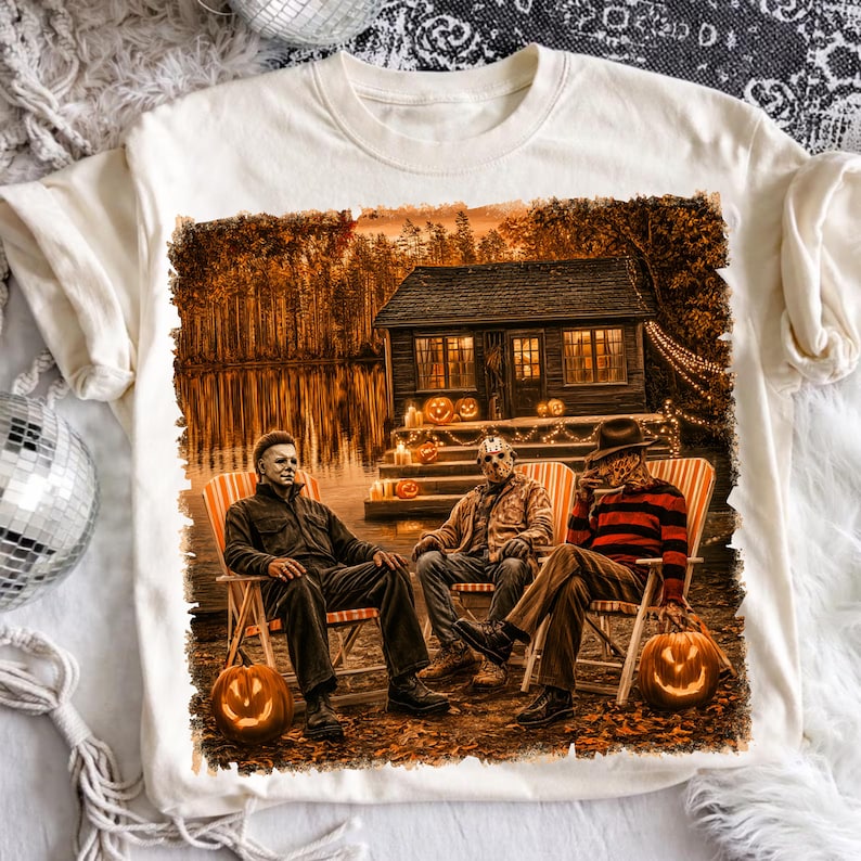 Mentally I am Here Sublimation Design, Horror Halloween PNG, Retro Summerween Shirt Png, Spooky Season Sublimation, Funny Horror Png image 5