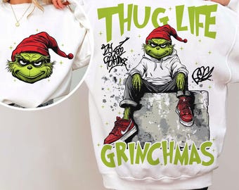 THUG LIFE Png, Christmas png, Grinc png, Wonderful Time Png, Retro Christmas png, Merry Christmas Png, Christmas Sublimation Designs