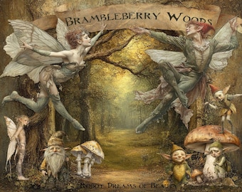 Brambleberry Woods - A collection of digital Images for collage, paper crafts, Mail Art, Journaling and Mixed Media