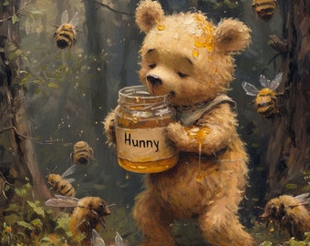 Winnie the Pooh With Honey Jar