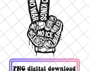 No Kings in America-bundel, png, digitale download, patriottische democratie png, no kings png, no kings in America-teken, niet mijn president