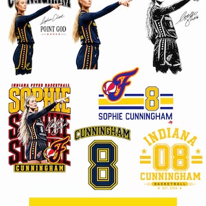 Sophie Cunningham PNG-designpaket, Indiana Fever Athlete Art (digital nedladdning)