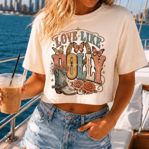 Kärlek som Dolly png, Dolly png, Trendande png, Populär png, Western png, Preppy png, Färgglad png bild 3