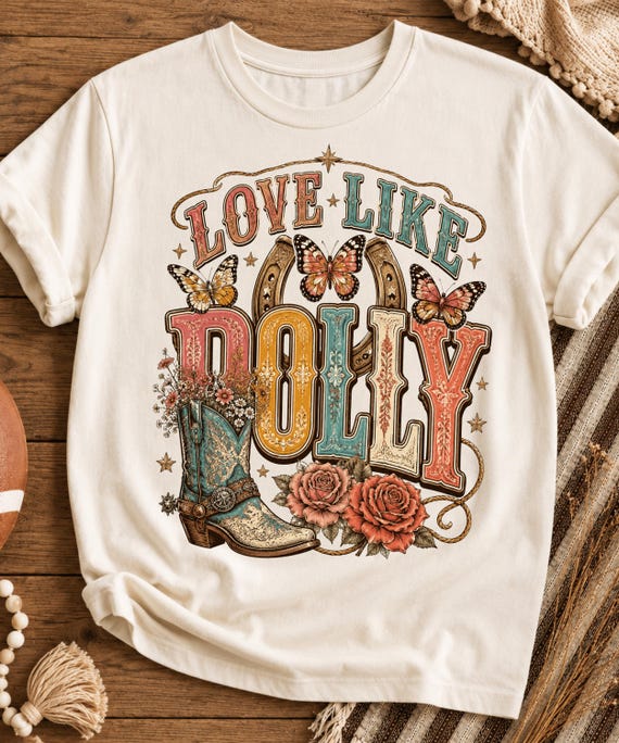 Love like dolly png, Dolly png, Trending png, Popular png, Western png, Preppy png, Colorful png
