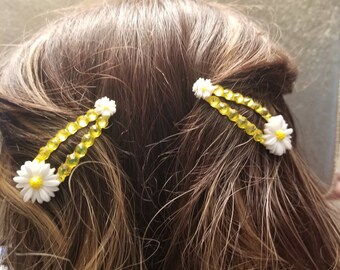 Kawaii Daisy Hair Clips -Set Of Two