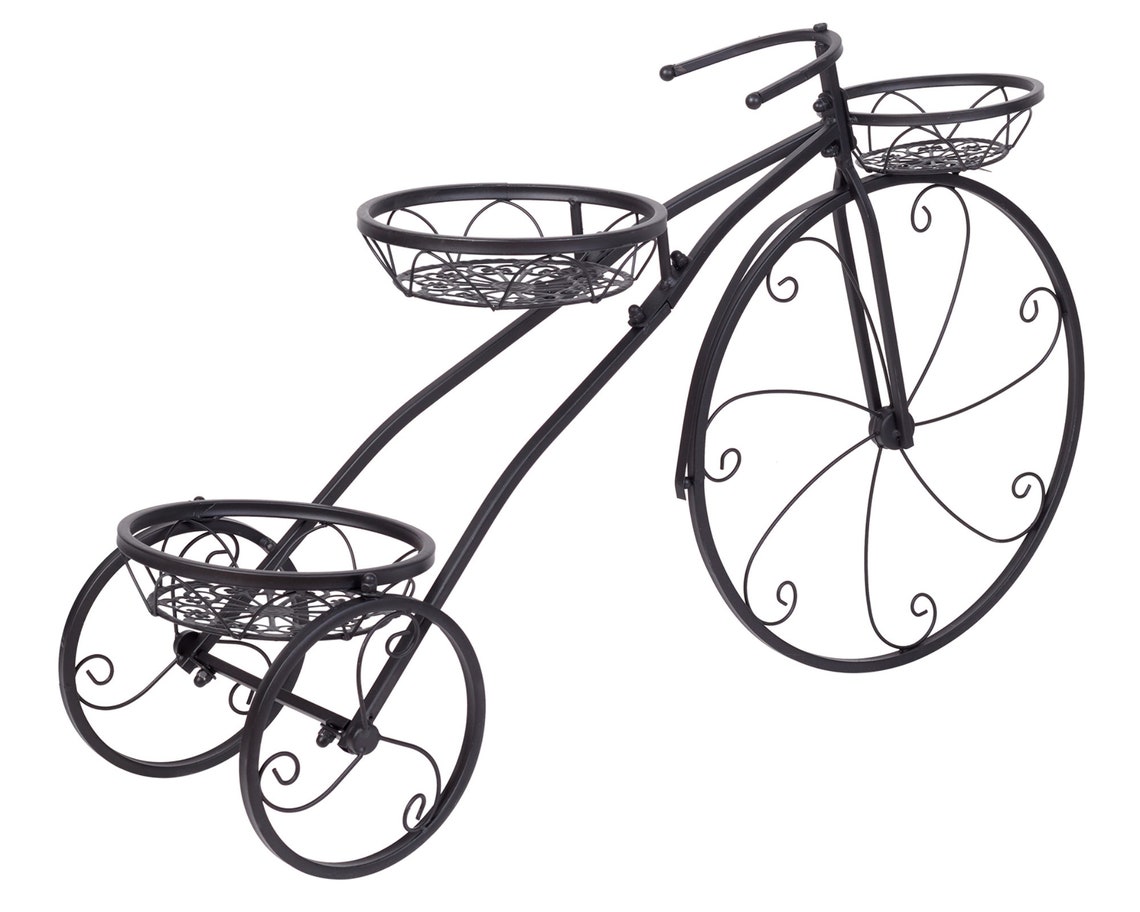 Tricycle Plant Stand Flower Pot Cart Bicycle Plant Holder Etsy