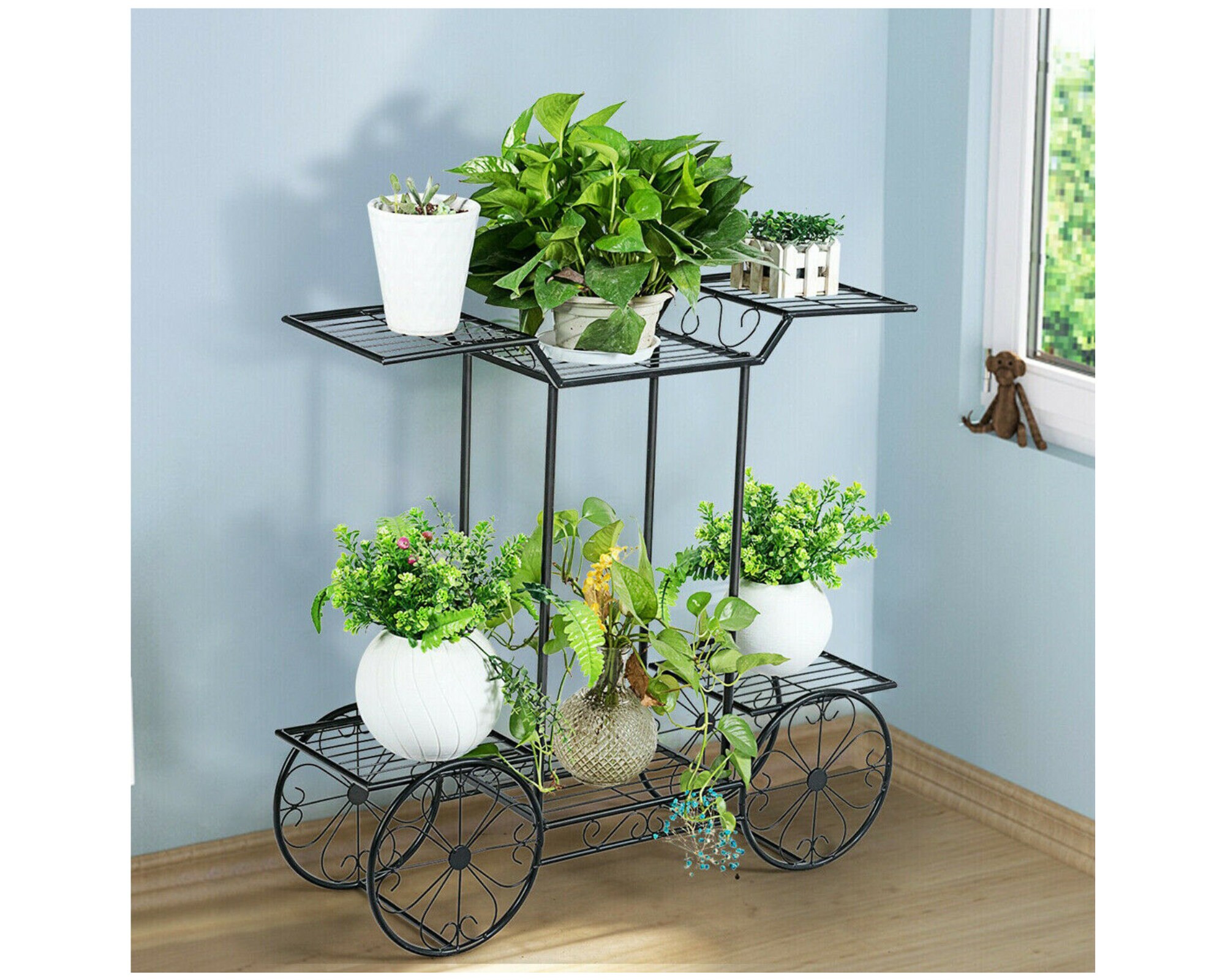 Metal Flower Stand Large Metal Plant Stand Indoor 6 Tier Etsy