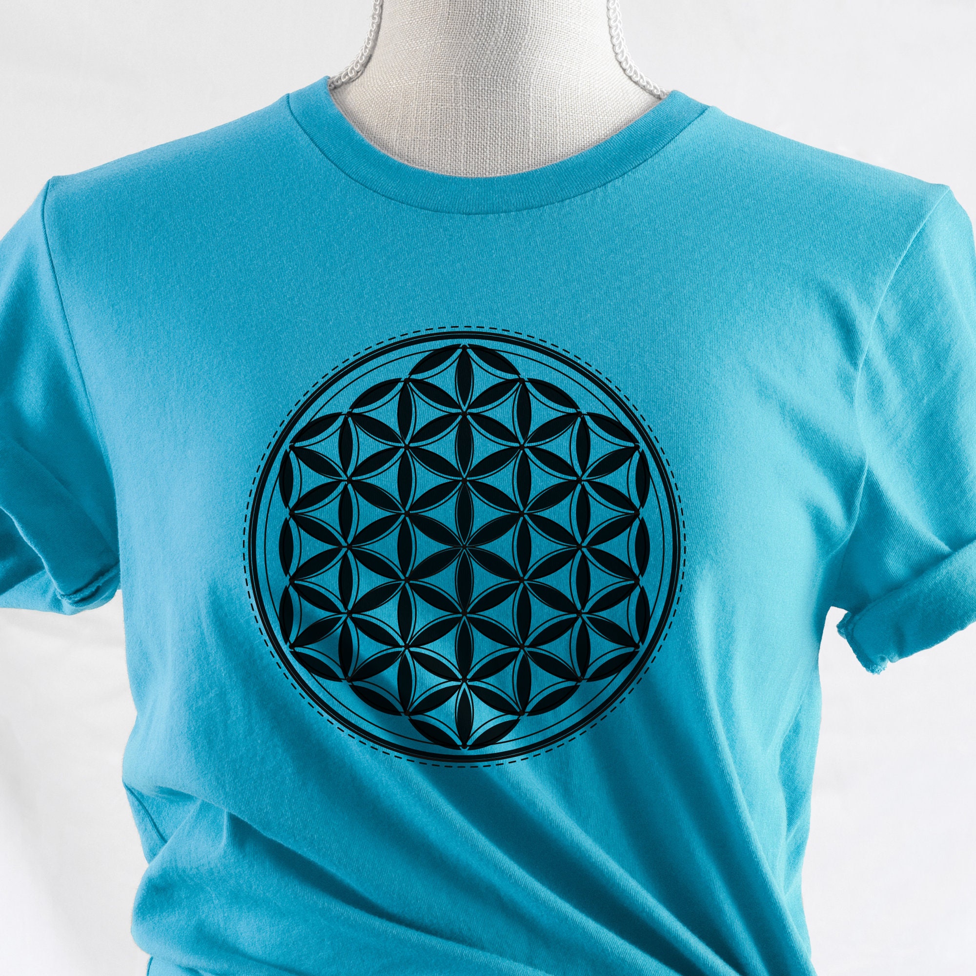 Flower of Life Shirt Sacred Geometry Tshirt Magical Tshirt Etsy