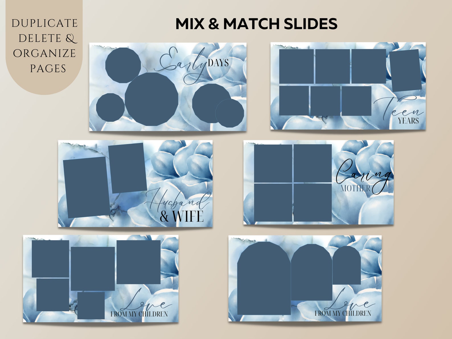 Memorial Slideshow Video Funeral Photo Slideshow Template Blue Memorial