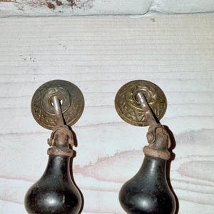 Drop knob drawer pulls