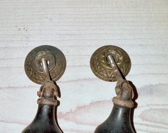 Drop knob drawer pulls