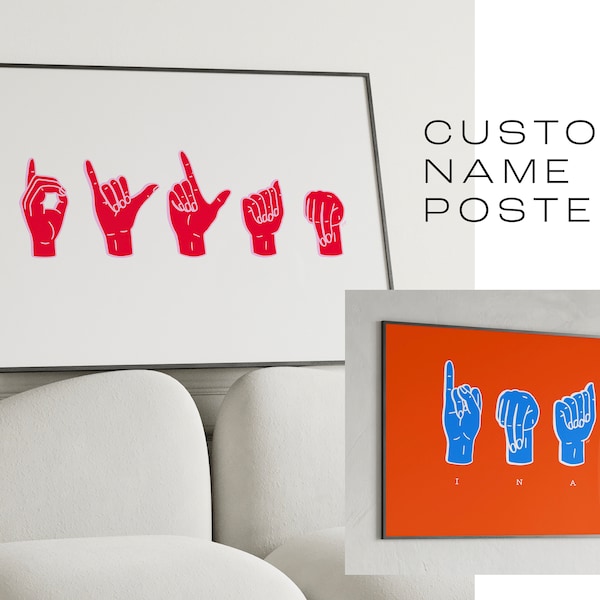 Sign Language Poster - Etsy