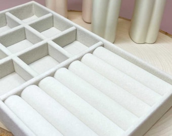 ベルベットのジュエリー用引き出しインサート