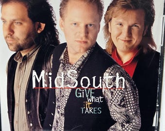 Vintage 90's Christian Country CD, "Give What it Takes" from Midsouth, 1994.