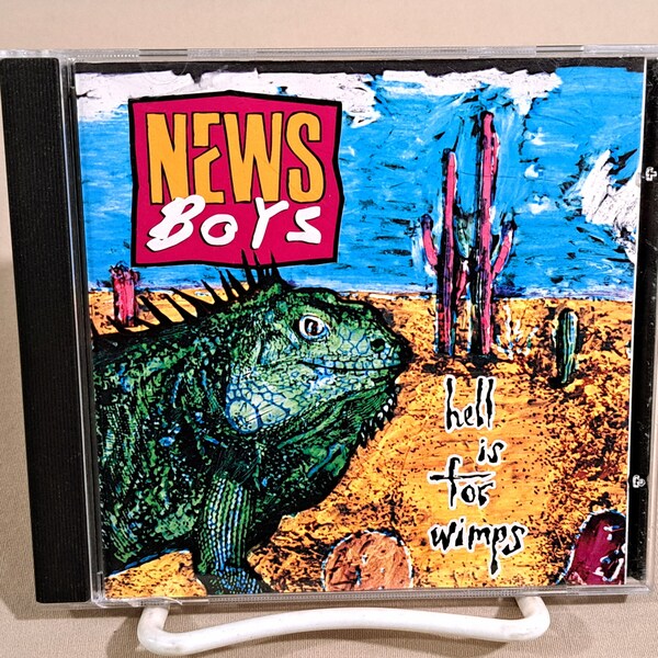 Vintage 90's Christian Rock CD, "Hell Is For Wimps" by Newsboys, 1990.