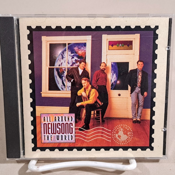 Vintage 90's Contemporary Christian Music CD, "All Around the World" from NewSong, 1993.