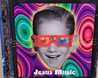 Vintage 90's Christian Rock CD, "Jesus Music" by Jesus Music, 1997.