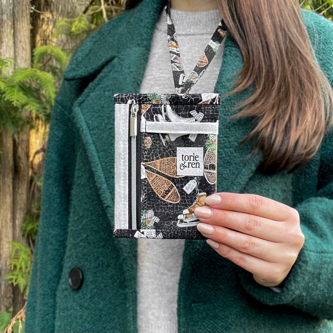 Lanyard ID Card Holder With Zipper Pocket PDF Sewing Pattern Etsy