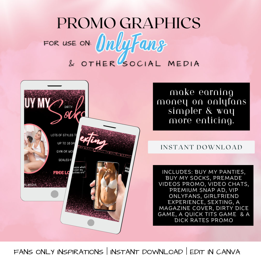 Onlyfans Promo Graphics Templates in Pink and Black Promo Templates Onlyfans Promo Graphics Templates in Pink and Black Promo Templates